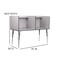 Flash Furniture 53.5 H, 70 W X Laminate, Melamine, Steel, Nebula Grey MT-M6222-DBLSC-GRY-GG - alternate 5